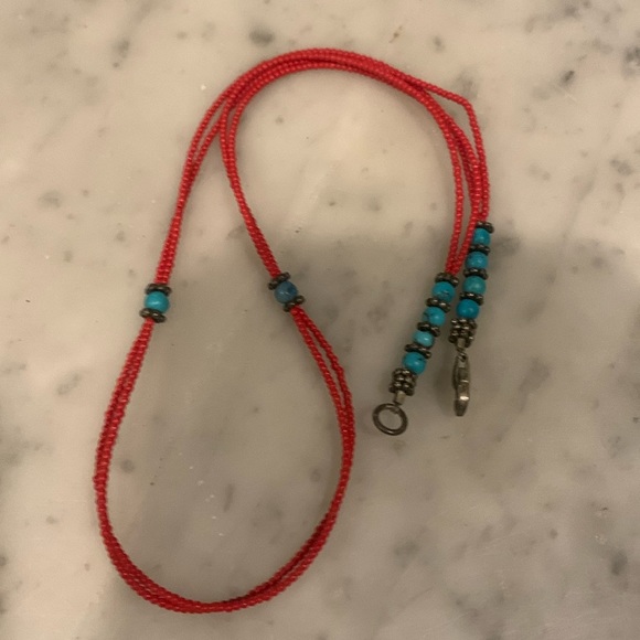 Coral and turquoise necklace